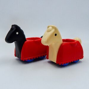 Little Tikes Wee Waffle Castle Chunky Horses White Black Replacement